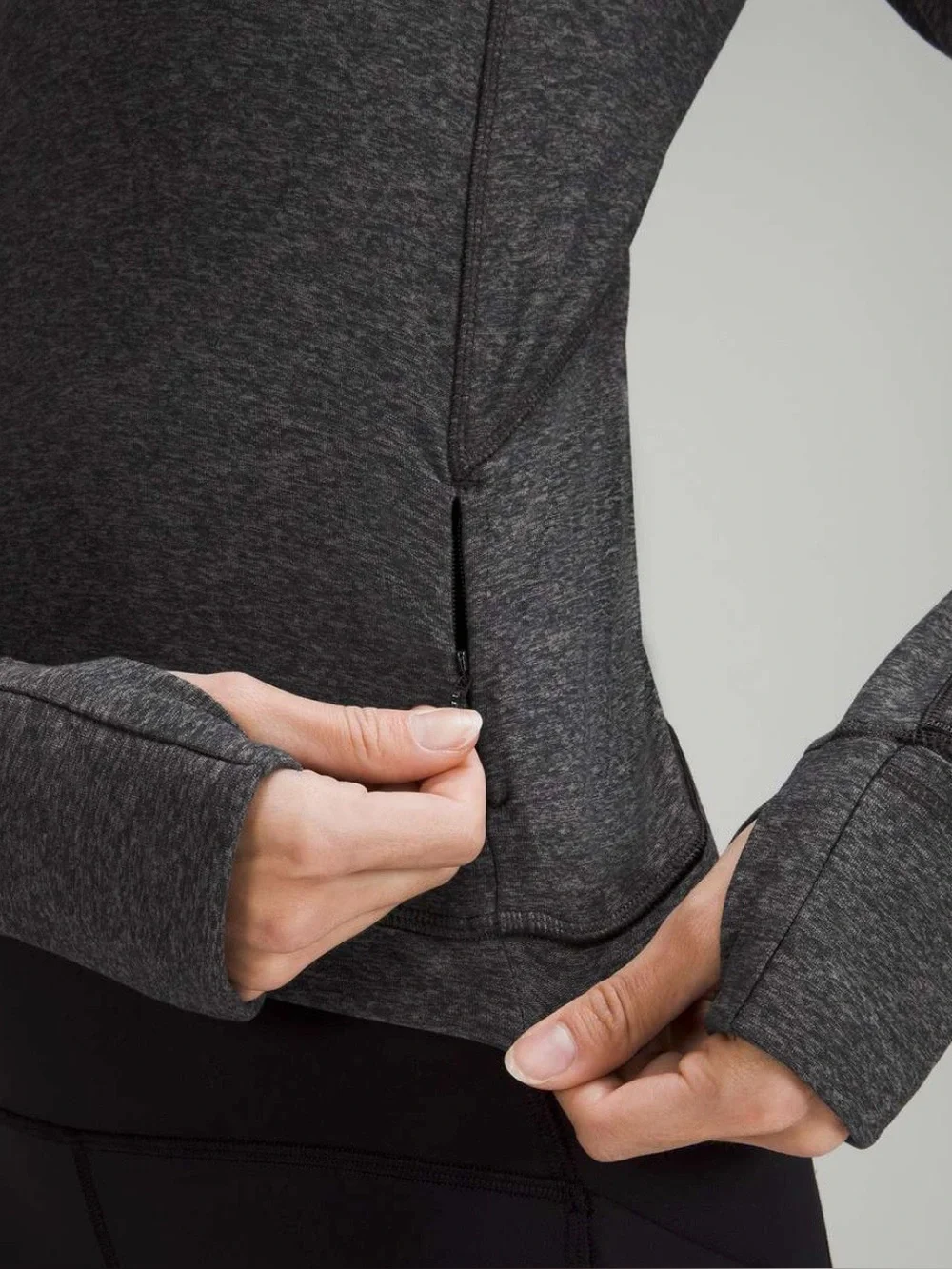 Lululemon Its Rulu Run Cropped Half Zip Pullover